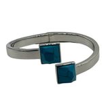 NEW Real Simple fashion silver and turquoise adjustable bracelet Blue Photo 12