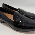 Clarks  Unstructured Women's Loafer black patent leather penny loafer size US 7M Photo 0