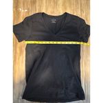 Everlane  Womens Organic Cotton V-Neck Basic Black Tee SIZE S Photo 4