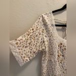 Lovestitch  Beatrice Floral Boho Lace Trim Short Sleeve Blouse Size S Photo 5