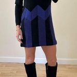 St. John Vintage by Marie Gray Black/Purple Knit Long Sleeve Dress Photo 1