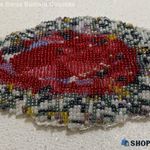 YUEQI QI NETTED BEADED PURSE custom beaded bag authentic original rare Photo 4