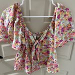 Miss Selfridge Bunny Tie Angel Sleeve Blouse Photo 0