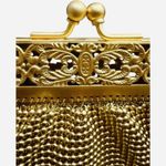 Whiting & Davis New Gold Mesh Filigree Frame Chain Bag Hollywood Glam Clutch Photo 1