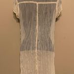 Cream Lace Frilly Tunic Blouse White Size M Photo 2