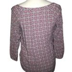 Mossimo Supply Co . PURPLE MULTICOLOR BEAUTIFUL DESIGN 3/4 SLEEVE TOP SIZE XS Photo 1