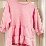 Prómesa Pastel Pink Peplum Babydoll Sweater Photo 0