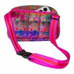 Natural Life  Everyday Puffy Fanny Pack Watercolor Patchwork Design NWT Photo 2