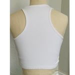 Electric & Rose White Cropped Sports Bra Top Size M Photo 1