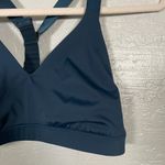 Athleta Women S Navy Blue Pyramid Sports Bra Adjustable Back T Strap No Pads Photo 1