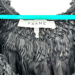 Frame  size XS black tank top sleeveless blouse 100% ramie flowy‎ loose fit Photo 2