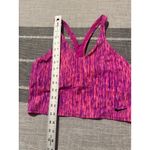 Nike  Dri-FIT Sports Bra Pink Purple Marled Racerback Athletic Workout Size L Photo 1