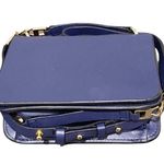 BCBGMAXAZRIA ❤︎ Jewel Tone Leather + Chain Crossbody Mini Handbag ❤︎ Cobalt Blue Photo 0