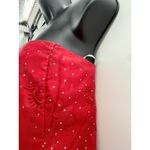 Jessica McClintock Gunne Sax Dress XS Red Strapless Prom Tulle Bow Vintage READ Photo 8