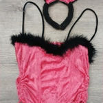 Source Unknown Pink and black bunny costume  Photo 0