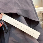 Susana Monaco  Smokey Blue Silk Cold Shoulder Draped Dress Size 4 NWT Photo 8