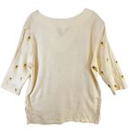 Vintage Charles Keath Tunic Top Womens L Yellow Linen Blend Pineapple Tropical Size L Photo 2