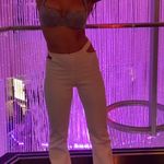 Edikted White Cutout Pants Photo 1