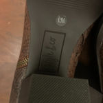 Style & Co . Women's Brown Faux Leather Python Zip Booties Shoes Size 8.5 EUC Photo 6