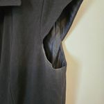 Calvin Klein  Dress Black Button Down Collar Neutral Business Casual Photo 7