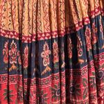 Vintage Cotton Full MIDI Skirt One Size Orange Size undefined Photo 5