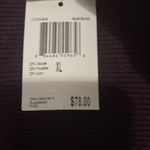 Carmen Marc Valvo NWT CARMAN MARC VALVO WO SIZE XL EGGPLANT COLOR SWEATER GOLD CRISS CROSS ACCENTS Photo 4