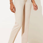 Loft  Slim Straight Leg Pencil Pants in Curvy Fit Dress Pants in Ecru Size 10 Photo 0