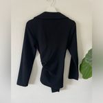 Donna Karan  Open Belted Gold Hook Cardigan Small Black Label Photo 1