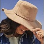 ASN Harper Hat Tan Oatmeal Felt Braid Wool Floppy Women’s NWT Photo 3