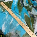 Dor Dor Couture L artsy mesh floral Beachy duster open kimono Multicolor Blue Size L Photo 4