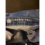 Laurie Felt Los Angeles Denim Jeans Embroidered Floral Design Women's 10 Blue Photo 6