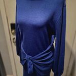 NWT VTSGN Women's Long Lantern Sleeve Knit Sweater Bodycon Mini Dresses Size:XL Photo 3