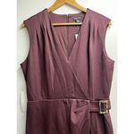 NEW Cache NWT Ponte Sheath Midi Sleeveless Dress In Chocolate Brown Size Medium Photo 4