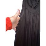 Ryegrass Black Maxi Dress Sleeveless Smocked Waist Tie Front Pockets Womens Photo 2
