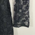 Milly  Black Lace Overlay‎ Sweetheart Silk Sheath Dress Size 6 Little Black Dress Photo 6