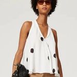 Derek Lam  Collective White Polka Dot Blouse – Size 44 (Rent the Runway) Photo 0