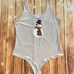 Eyeshadow Women’s Velvet Christmas Top Snowman Sz L Photo 4