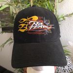 Gothic Grunge No Fear flames Unisex biker street racing streetwear skater baseball hat cap black yellow #angels #wings #cross #skull #bones Big head friendly Photo 0