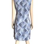 Nic+Zoe  Blue, White and Black Patterned Dress Photo 3