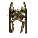 J.Crew  Gold Leather Fringe Slingback Sandals Size 8 M Photo 6