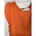 MISA Los Angeles Monteau Los Angeles‎ Ruffle Sleeve Blouse Keyhole Back Casual Top Size M Photo 1