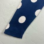 Old Navy  blue and white polka dot long sleeve crewneck sweater size small Photo 5