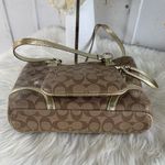 Coach Tan and Gold Star-Patterned Tote Bag with Matching Wristlet Photo 4