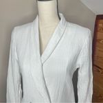 l*space L* Bianca Blazer Jacket Cream White 6 Double Breasted Muslin Cotton Photo 3