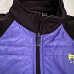 NBD Fila Sport Women’s Medium Purple Black Zip Puffer Jacket Photo 6