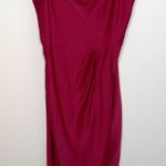 Ted Baker  Tilliey Cowl Neck Sleeveless Dress In Bright Fuschia Pink US 14 or 6 Photo 0
