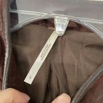 Free People  Size 6 Red Distressed Faux Suede Leather Modo Zip Jacket Photo 4