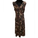 Venezia Vintage Woodland Grunge Whimsygoth Psychedelic Artsy Floral Maxi Dress Size 14 Photo 4