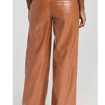 Free People NWT Star Crossed Lovers Leather Straight Leg Pants Photo 1