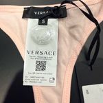 Versace  Grecca border scoop Pink and Gold Women's bralette size 5 Authentic Photo 2